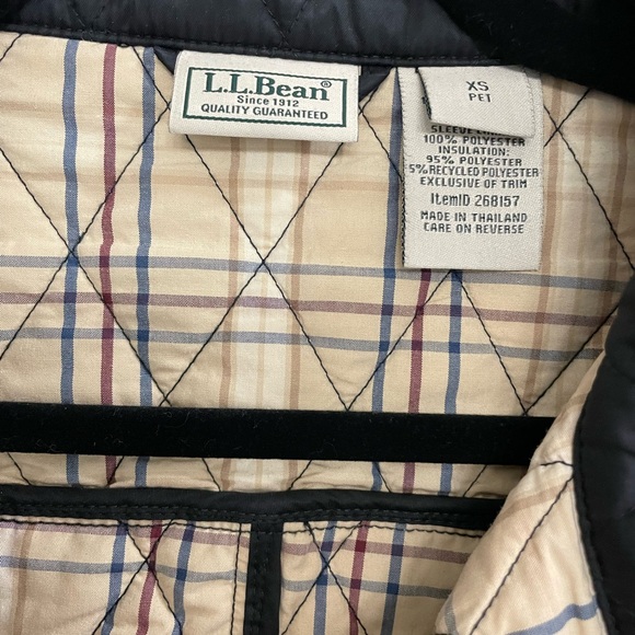 L. L. Bean Quilted Jacket Petite XS - Picture 2 of 5